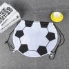Football Design 210D Polyester Drawstring Bag