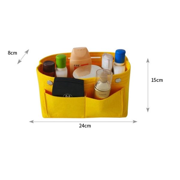 Medium Multi functional Felt Cosmetic Bag / Makeup Handbag