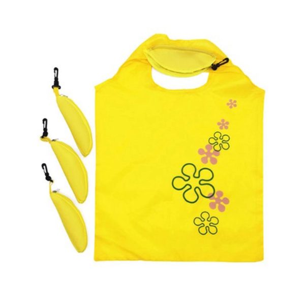 Fold Pull Cord Shopping Banana Bag