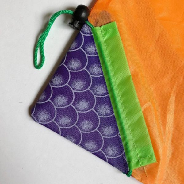 Fold Pull Cord Shopping Grape Bag