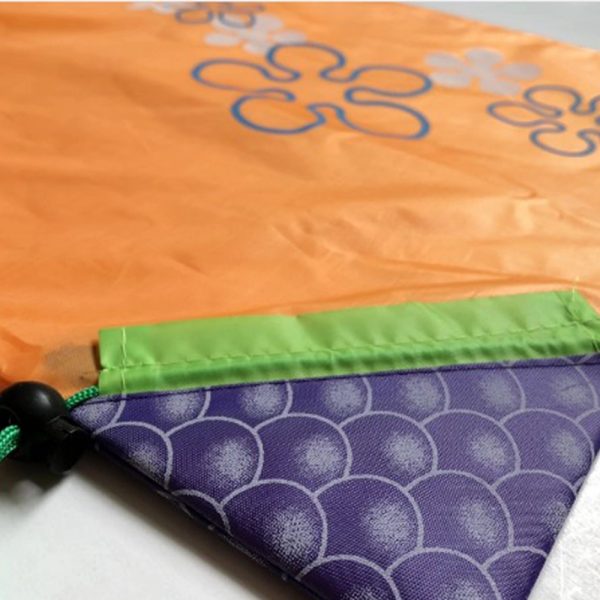 Fold Pull Cord Shopping Grape Bag