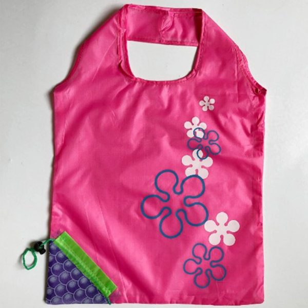 Fold Pull Cord Shopping Grape Bag