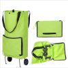 Tug pack folding portable shopping cart