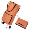 Tug pack folding portable shopping cart