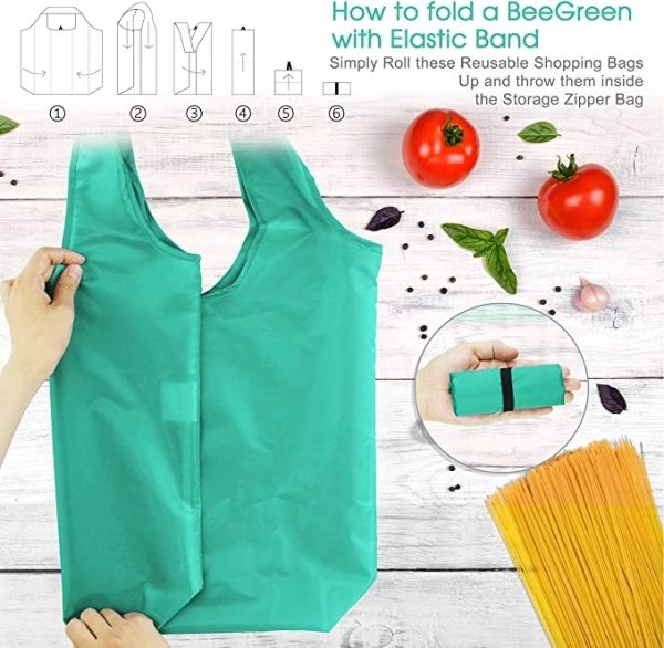 Reusable portable shopping bags
