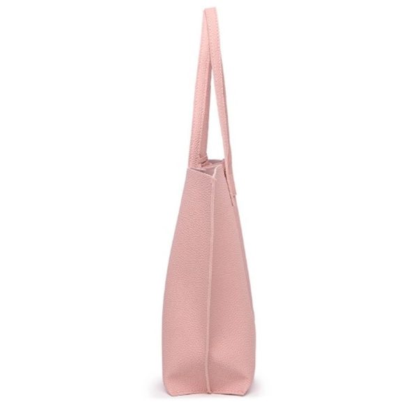 Soft Faux Leather Tote Shoulder Bag