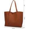 Soft Faux Leather Tote Shoulder Bag