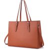 Pu Leather Laptop Tote Bag