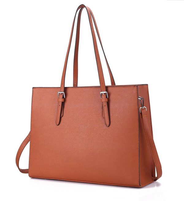 Pu Leather Laptop Tote Bag