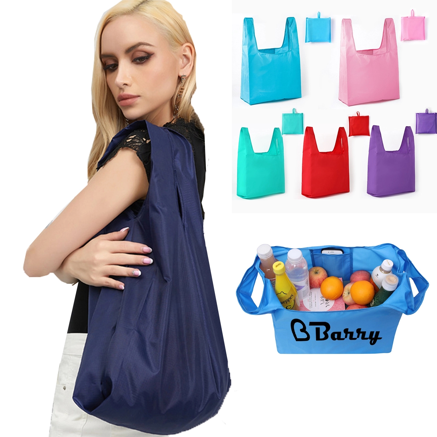 Foldable Polyester Cloth Shopping Bag