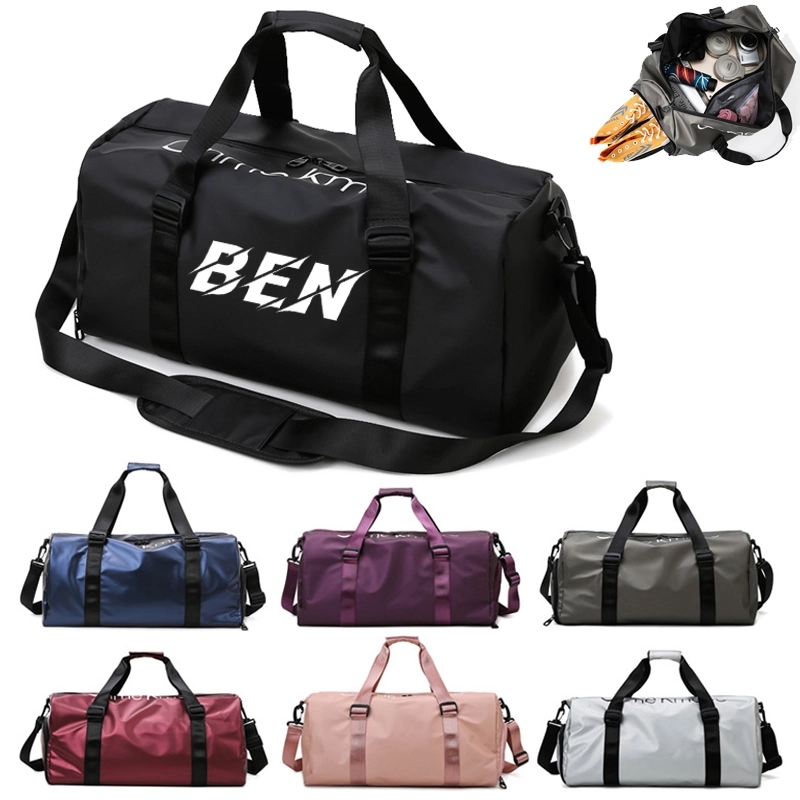 Sports Gym Travel Duffel Bag With Dry Wet Pocket