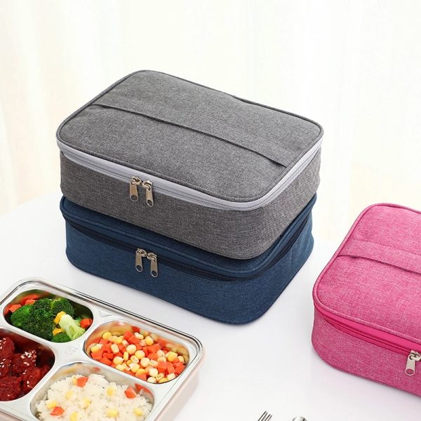 Insulated Lunch Bag Reusable Box For Office Work School