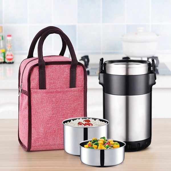 Insulated Lunch Bag Reusable Box For Office Work School