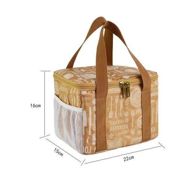 Reusable Waterproof Insulated Cooler Freezable Lunch Bag