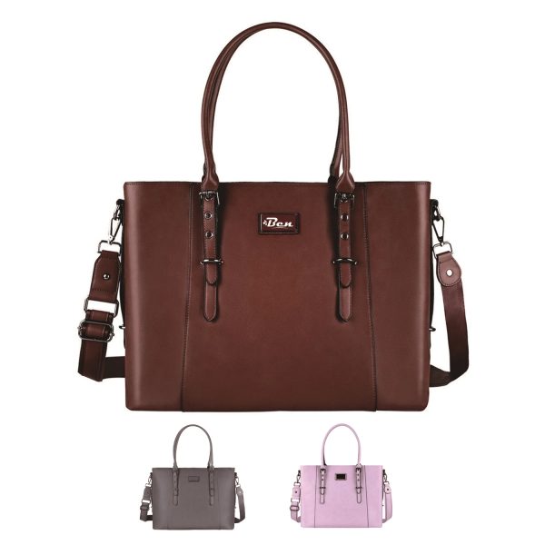 Pu Leather Laptop Tote Bag