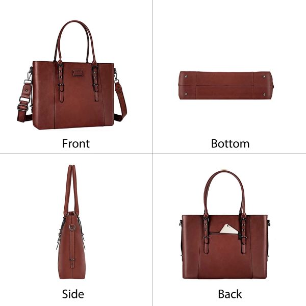 Pu Leather Laptop Tote Bag