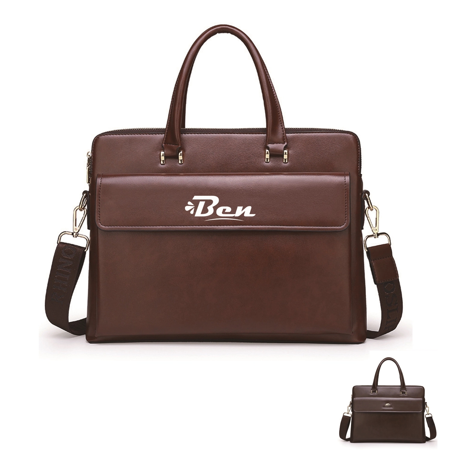 Large Business Laptop Vintage Shoulder Bag For Men