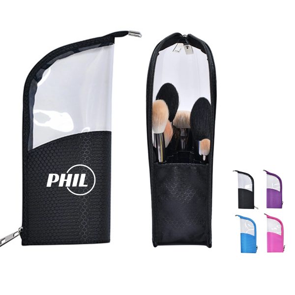 Makeup Brush Organzier Bag Cosmetic Stand-Up Holder