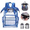 Heavy Duty Pvc Transparent Clear Mommy Backpack