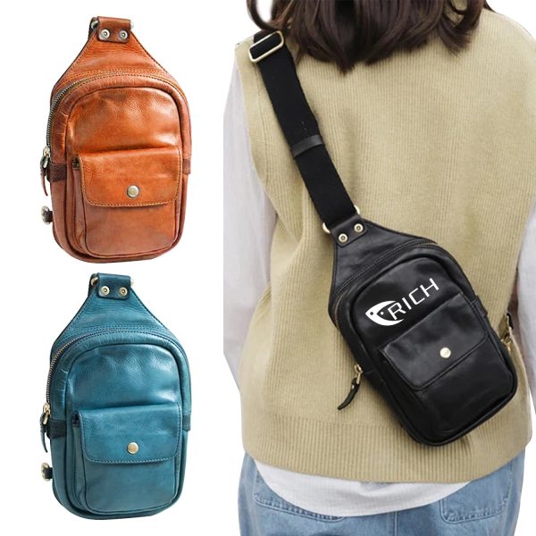 Genuine Leather Chest Bag