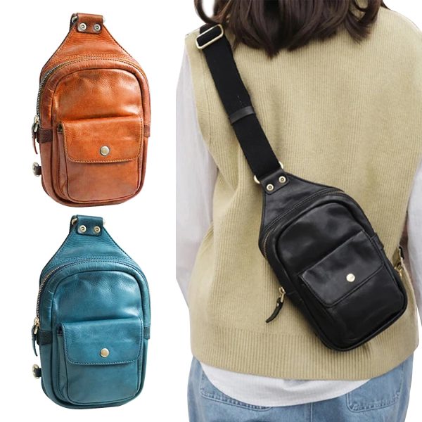 Genuine Leather Chest Bag