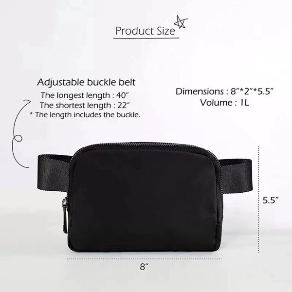 Crossbody Fanny Pack Belt Bag With Adjustable Strap