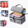Insulated Dual Compartment Lunch Bag