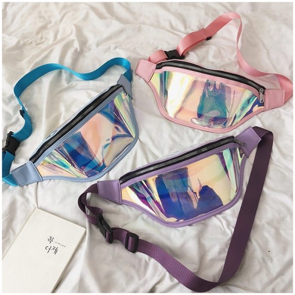 PVC Personality Shiny Reflective Laser Holographic Bag