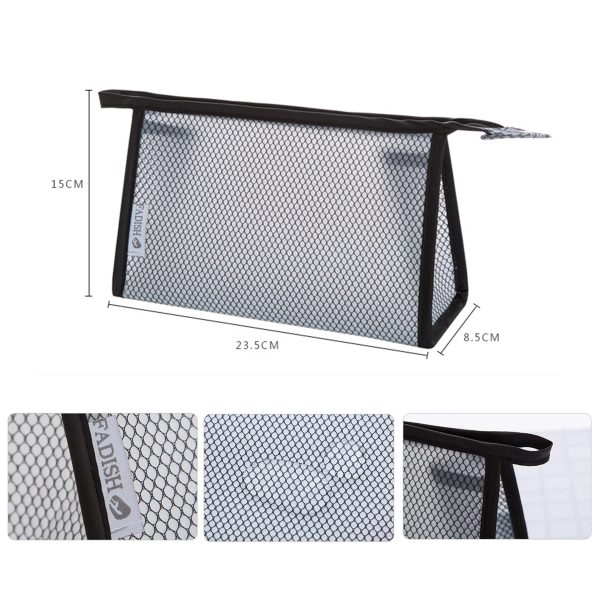 Travel Cosmetic Bag Transparent Zippered