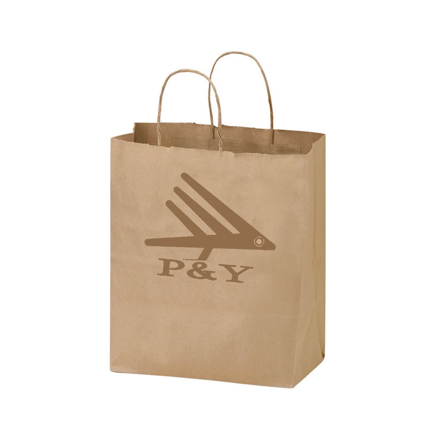 Natural Kraft Paper Shopper Tote Bag
