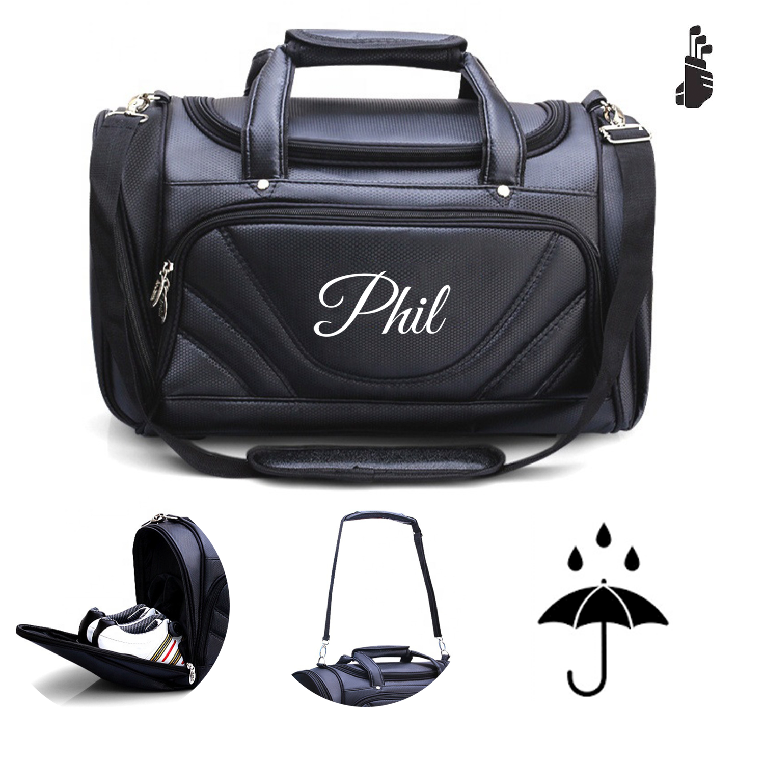 PU Golf Clothing Storage Hand Bag