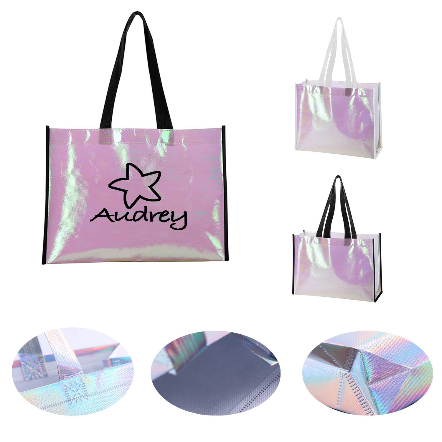 Mini Pearl Laminated PVC Tote Bag