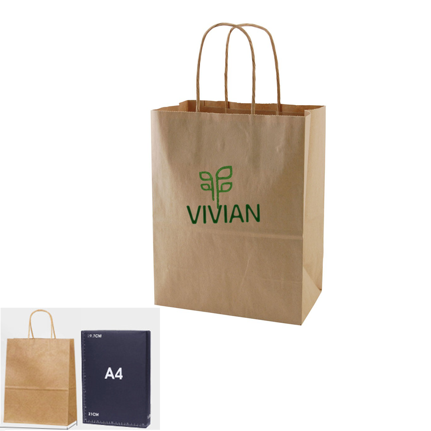 Natural Kraft Shopping Bag