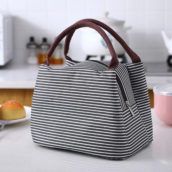 Stripe Tote Lunch Bag