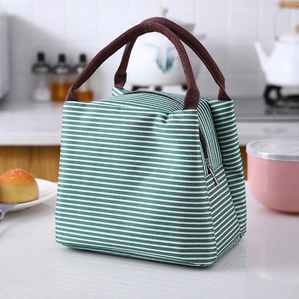 Stripe Tote Lunch Bag