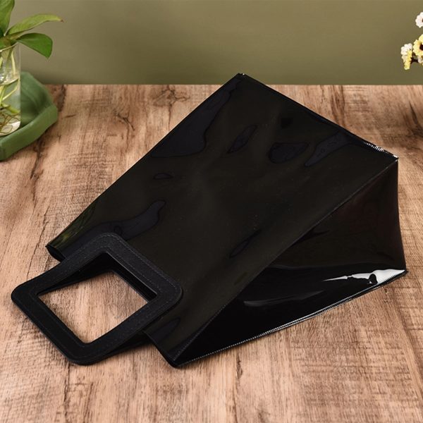 Black PVC Gift Wrap Bag
