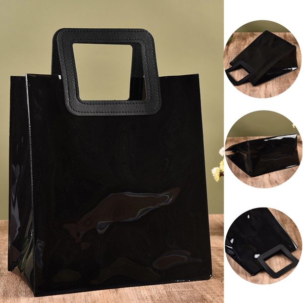 Black PVC Gift Wrap Bag