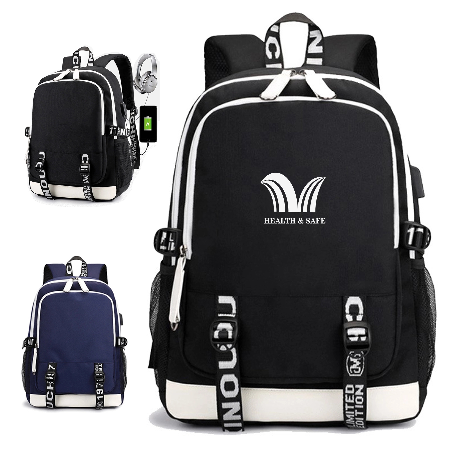 Laptop Backpack With USB Charging Port