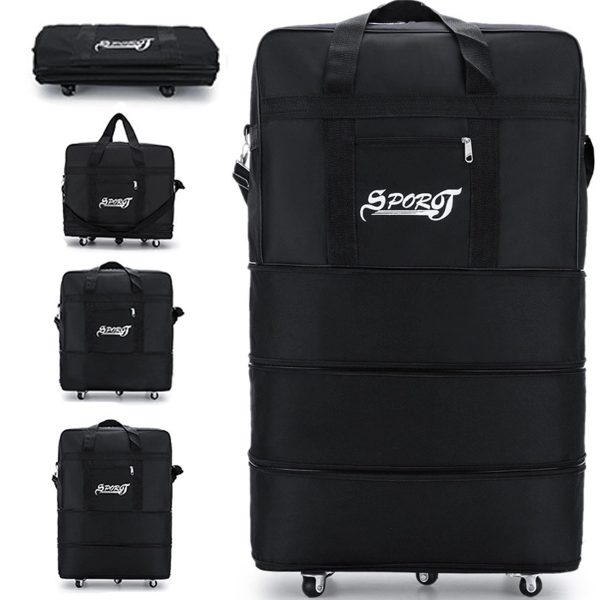 Adjustable Capacity Rolling Duffel Bag
