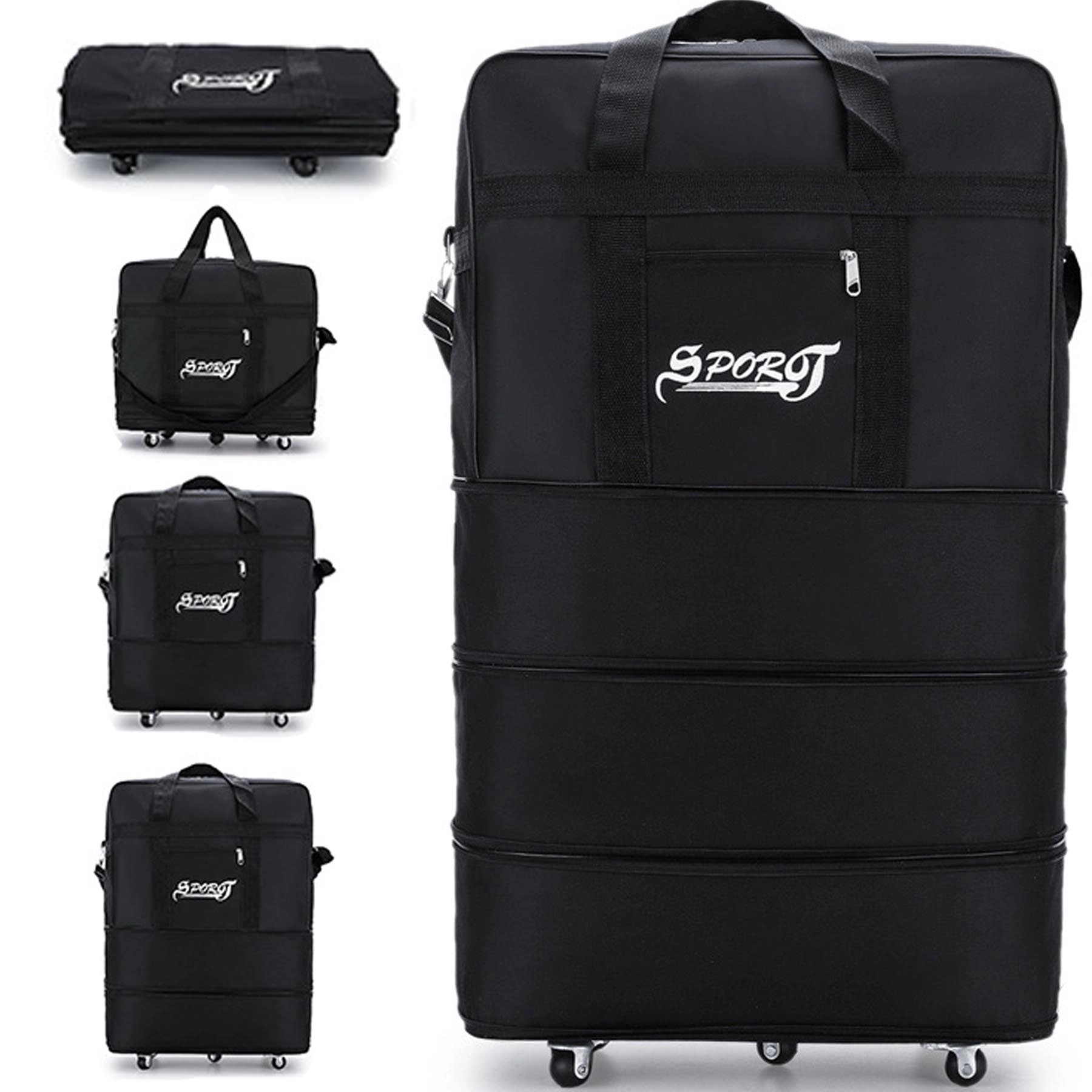 Adjustable Capacity Rolling Duffel Bag