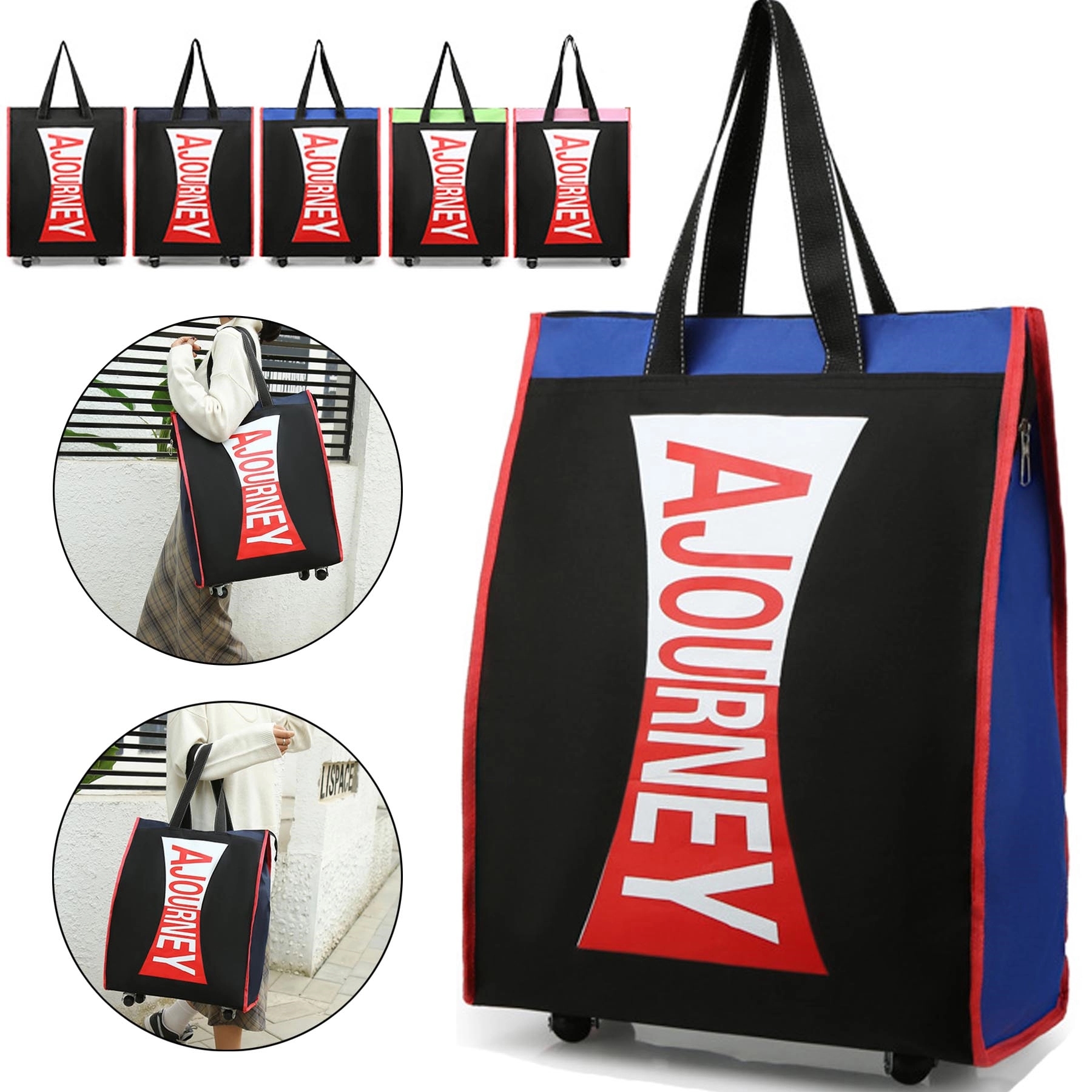 Large Capacity Rolling Tote