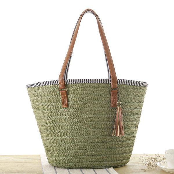 Straw Woven Tote Beach Shoulder Bag
