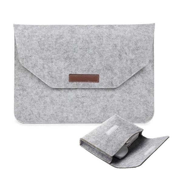 Two-in-One Felt Laptop Sleeve Closure & Kit Box