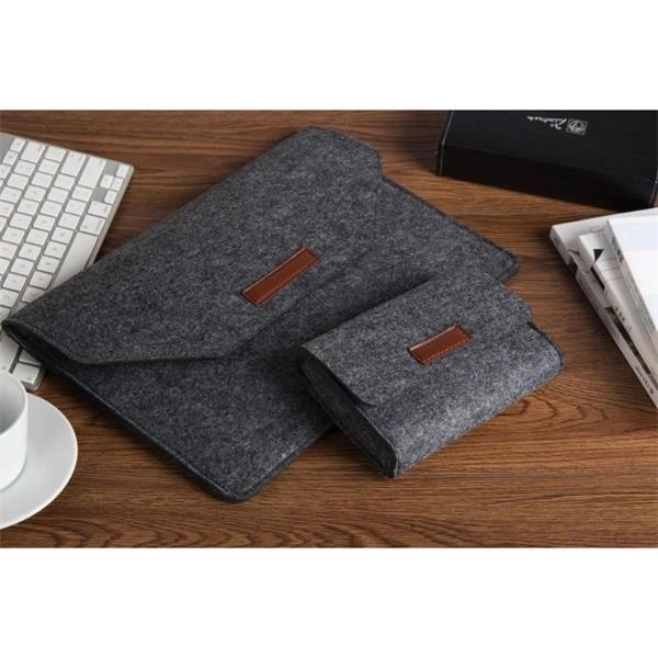 Two-in-One Felt Laptop Sleeve Closure & Kit Box