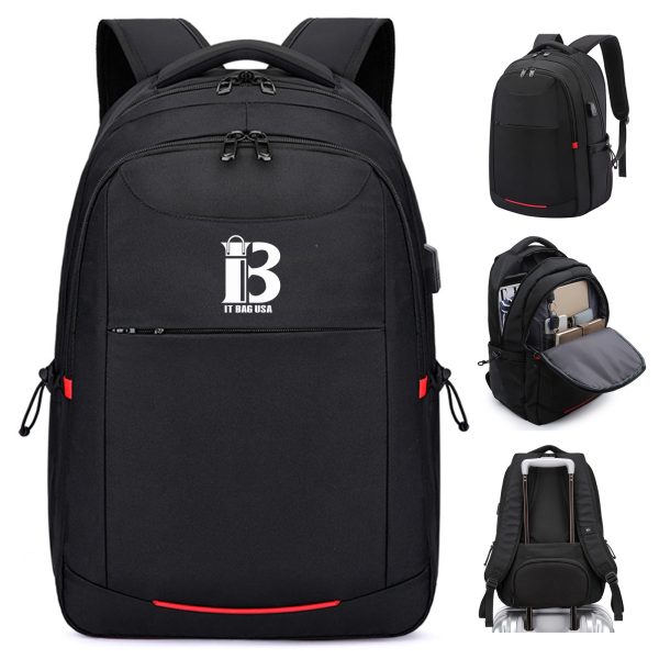 17 Inch Travel Laptop Waterproof Backpack With Usb Charging