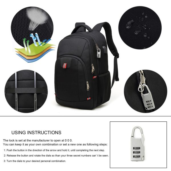 17 Inch Anti Theft Business Backpacks With Usb