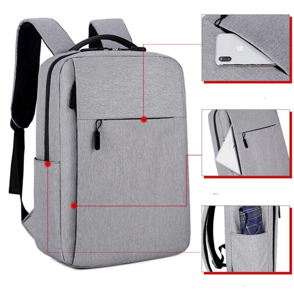 15.6 Inch Laptop Waterproof Business Backpack With Usb Port