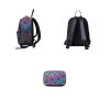 Women Men Geometric Luminous Purse Flash Travel Shoulder