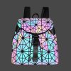 Women Men Geometric Luminous Purse Flash Travel Shoulder
