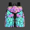 Women Men Geometric Luminous Purse Flash Travel Shoulder
